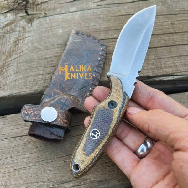 "Handmade 3-Pointer EDC Knife: Compact and versatile everyday carry knife with a sleek design."