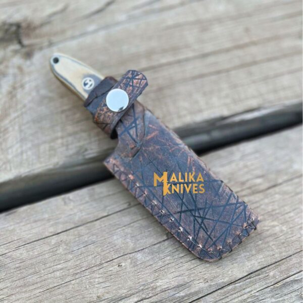 "Handmade 3-Pointer EDC Knife: Compact and versatile everyday carry knife with a sleek design."