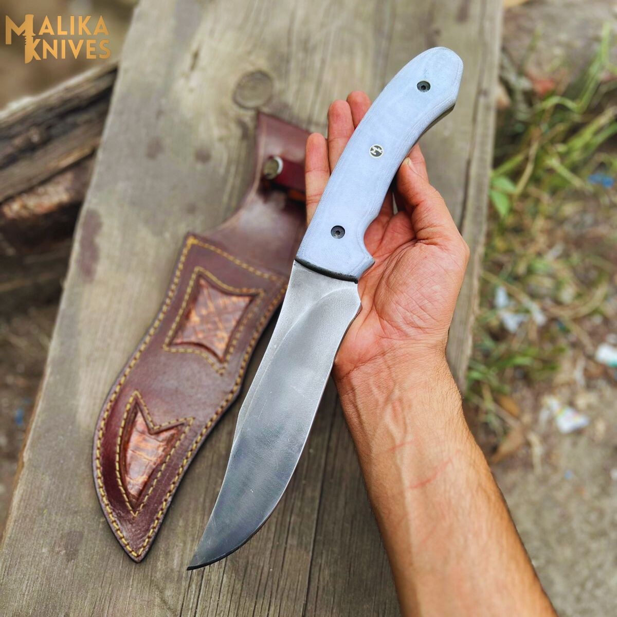 Custom Big-Foot Bowie Knife for Outdoor Enthusiasts-0022