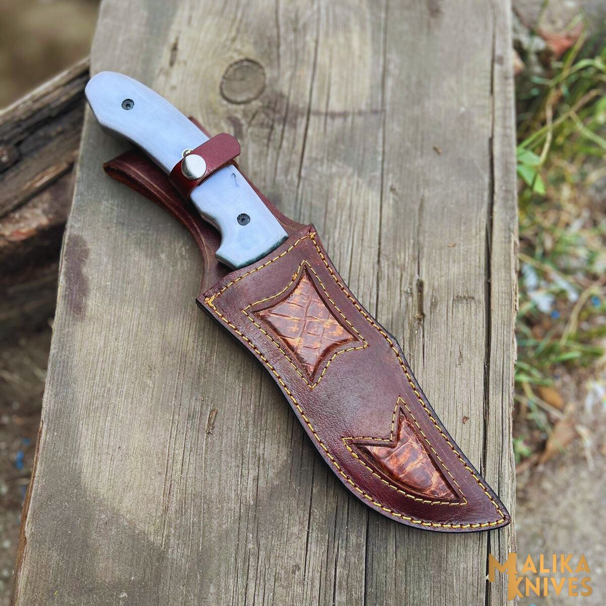 Custom Big-Foot Bowie Knife for Outdoor Enthusiasts-0022