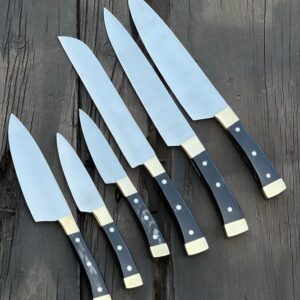 Professional Chef knife Set with Leather Case-0203