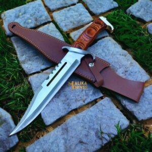 Handmade Survival Rambo Bowie Knife-0027