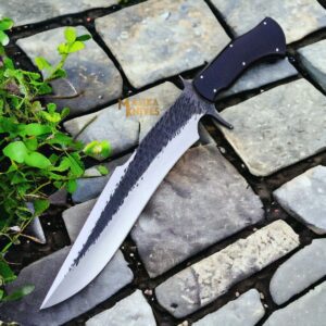 Handforged Tactical Bowie Knife with G10 Handle-0031