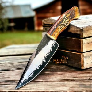 Hand forged D2 Hunting Knife – Ultimate Outdoor Companion-0354