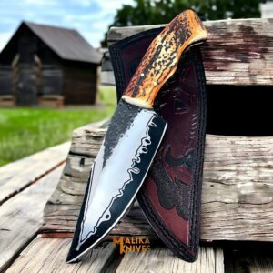 Hand forged D2 Hunting Knife – Ultimate Outdoor Companion-0354