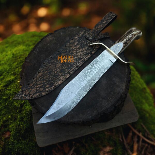 SS Damascus Bowie knife